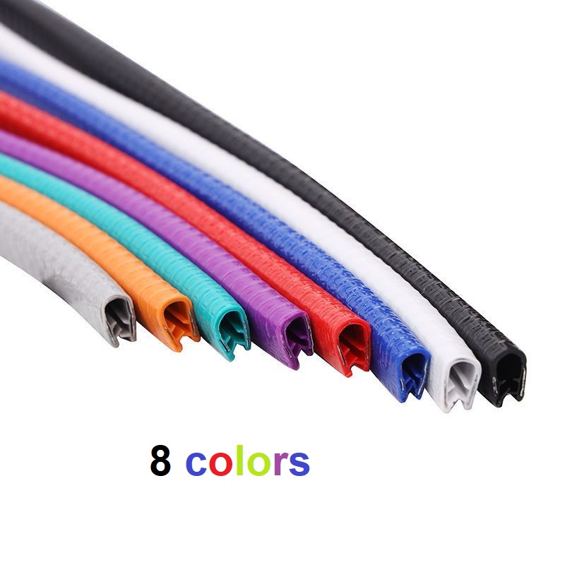 [SG Stock] 1m Universal Car Door Edge Guard Anti Collision Strip Protector Rubber