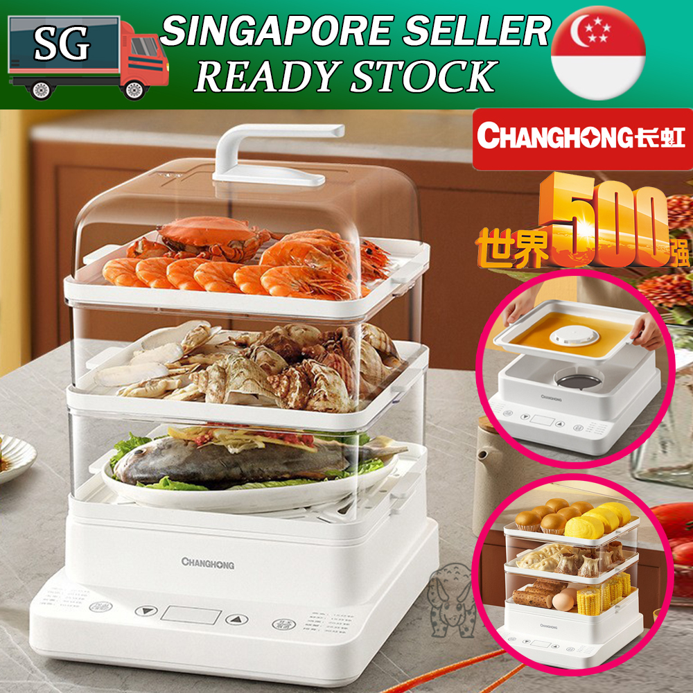 ?? ReadyStock? ChangHong Food steamer / Three floor scheduled electric breakfast steam boiler / Food steamer